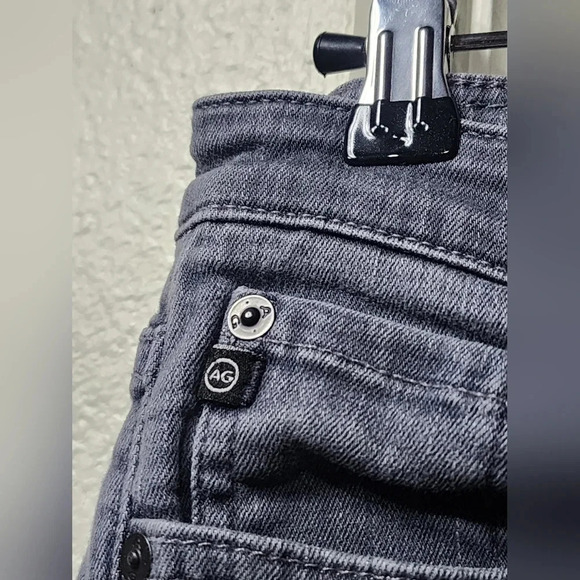 AG Women's Adriano Goldschmied The Stevie Slim Straight Grey Gray Jeans Sz 27R - Picture 5 of 11